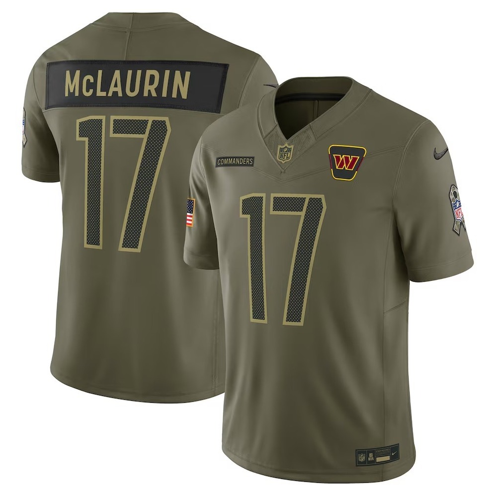 Terry McLaurin Washington Commanders Salute to Service Nike Jersey Large